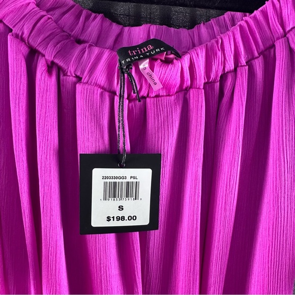 Trina Turk Women’s Elegant Purple Off-Shoulder Dress Size S - Picture 6 of 9
